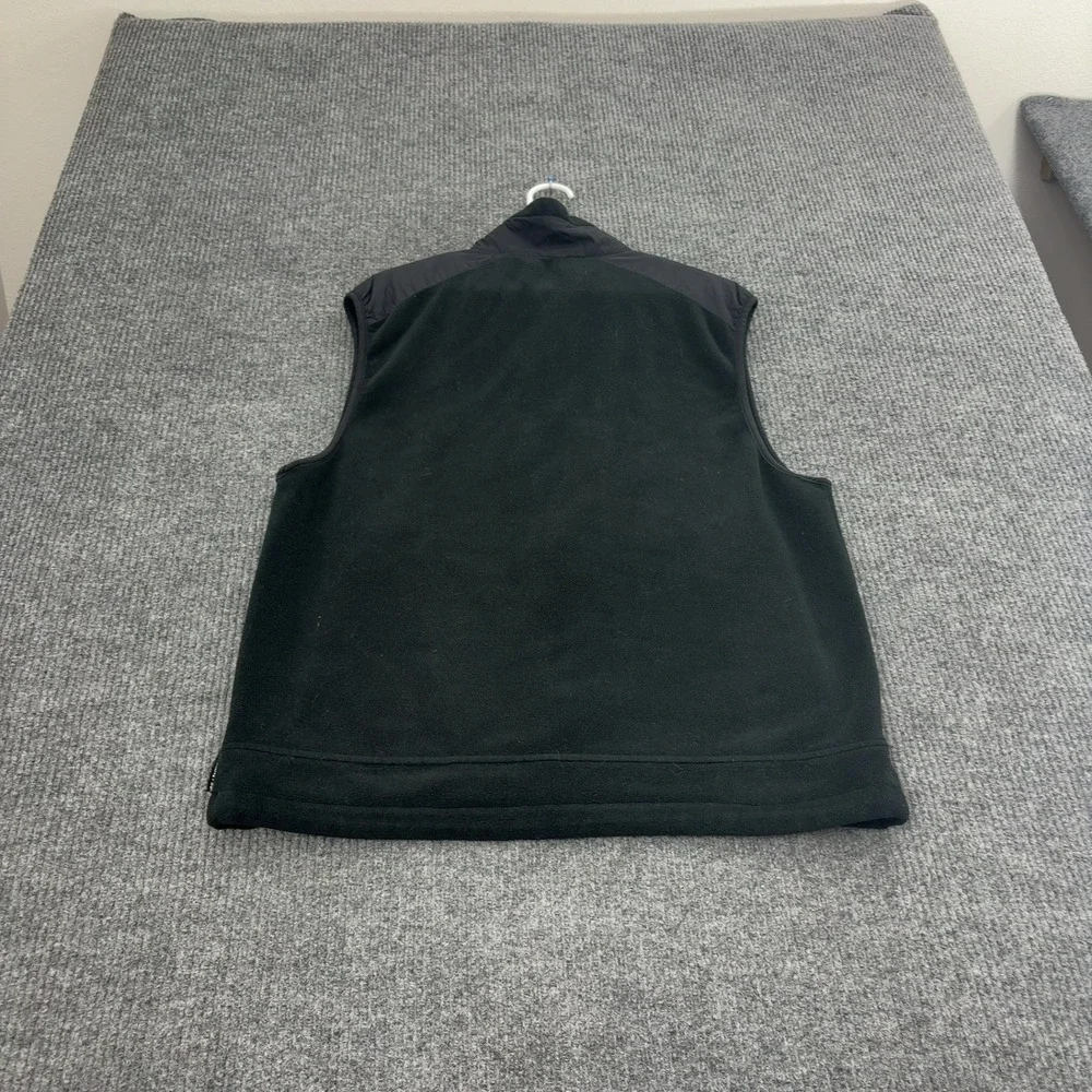 Polo Ralph Lauren Vest Mens L Black Polyester Fleece Polartec Mock Neck Gorpcore